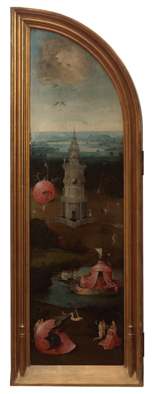 Levý panel Posledního soudu (olej na panelu) od Hieronymus Bosch