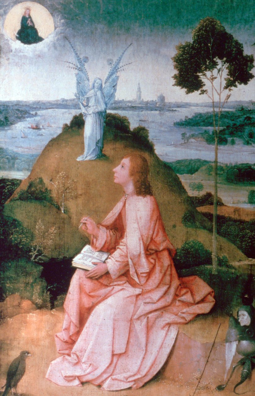 Svatý Jan Evangelista na Patmosu, 1504-1505 od Hieronymus Bosch