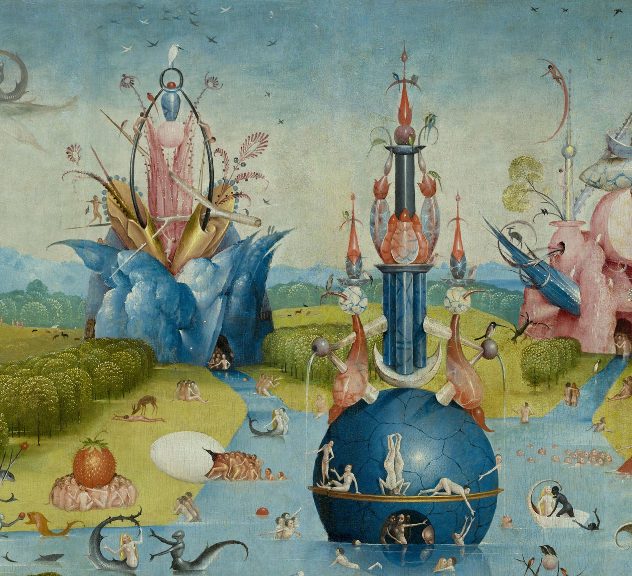 Zahrada pozemských rozkoší, 1490-1500 od Hieronymus Bosch