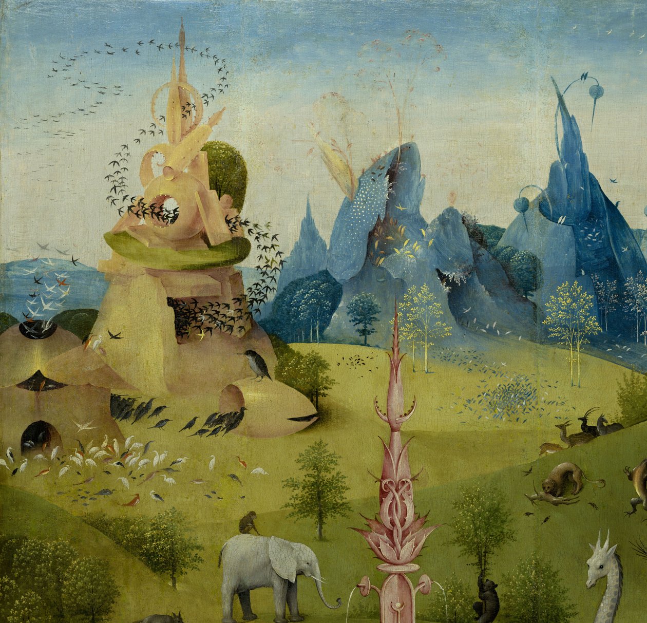 Zahrada pozemských rozkoší, 1490-1500 od Hieronymus Bosch