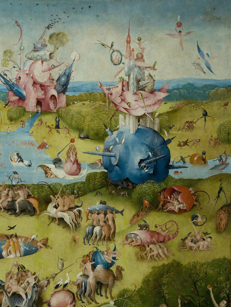 Zahrada pozemských rozkoší, 1490-1500 od Hieronymus Bosch