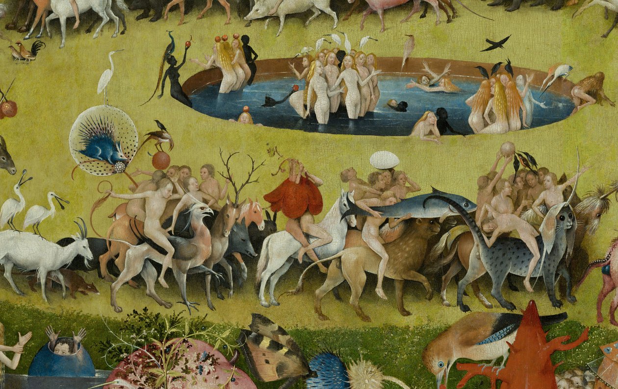 Zahrada pozemských rozkoší, 1490-1500 od Hieronymus Bosch