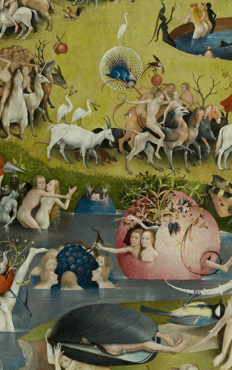 Zahrada pozemských rozkoší, 1490-1500 od Hieronymus Bosch