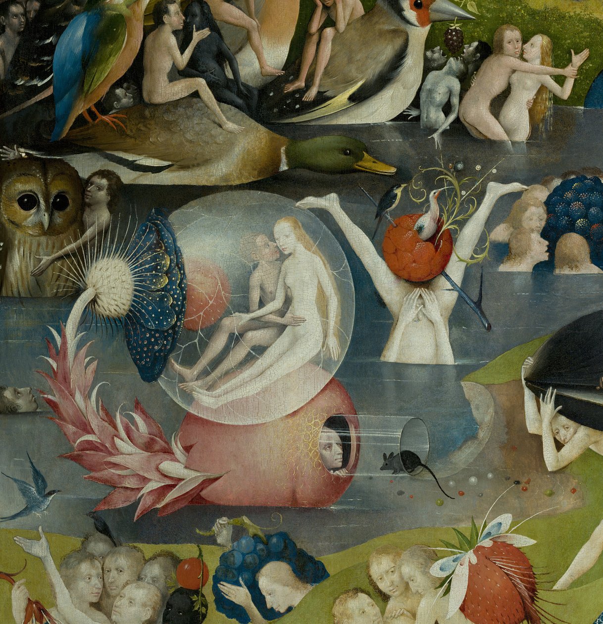 Zahrada pozemských rozkoší, 1490-1500 od Hieronymus Bosch