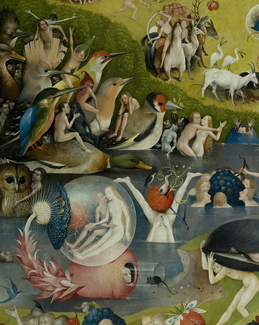 Zahrada pozemských rozkoší, 1490-1500 od Hieronymus Bosch