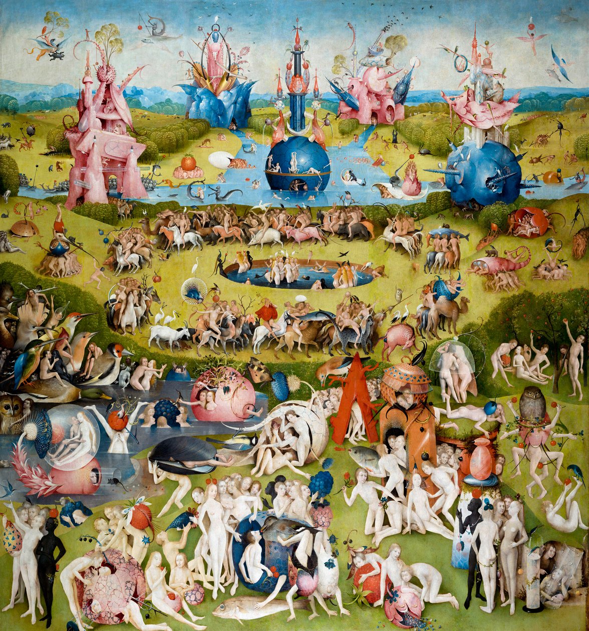 Centrální panel Zahrada pozemských rozkoší, c. 1500 od Hieronymus Bosch