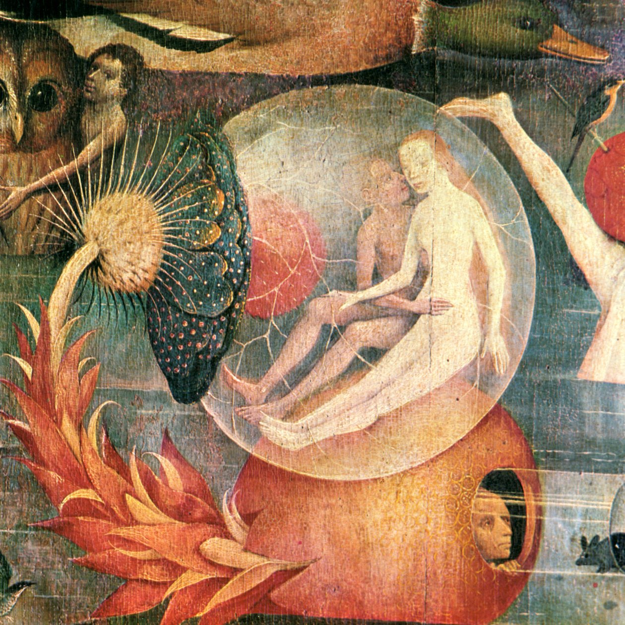 Zahrada pozemských rozkoší Detail středového panelu, c. 1500 od Hieronymus Bosch