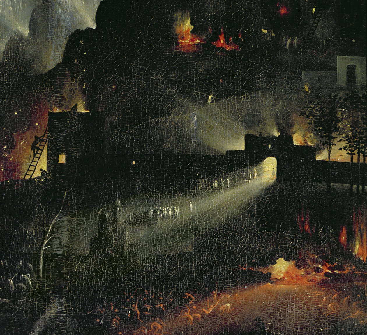 Zahrada pozemských rozkoší, cca 1500 (detail 3425) od Hieronymus Bosch