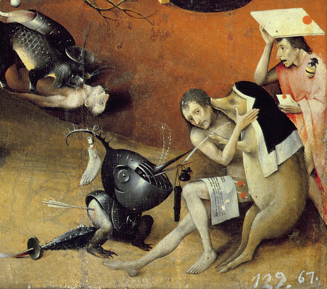 Zahrada pozemských rozkoší, kolem roku 1500 (detail z 3425) od Hieronymus Bosch