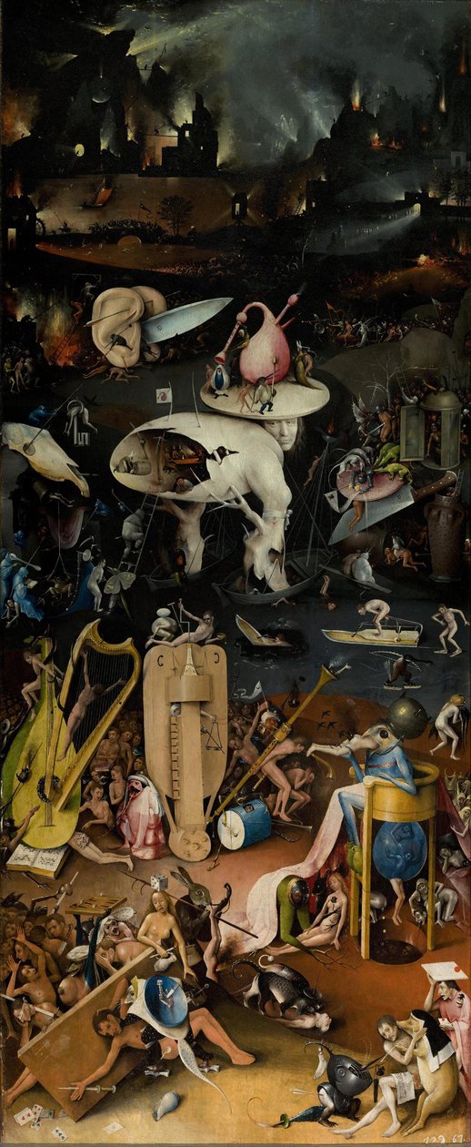 Zahrada pozemských rozkoší













, vnitřní pravé křídlo (Peklo). od Hieronymus Bosch