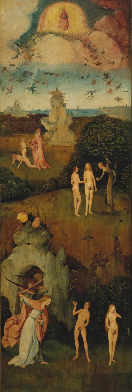 Levý panel Haywain Triptych, c. 1516 od Hieronymus Bosch