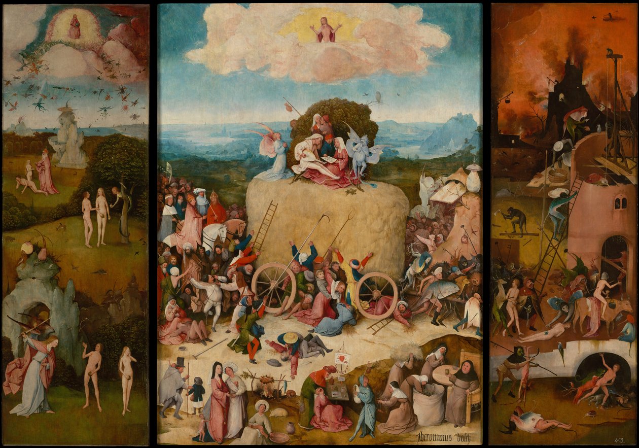 Triptych Haywain, asi 1516 od Hieronymus Bosch