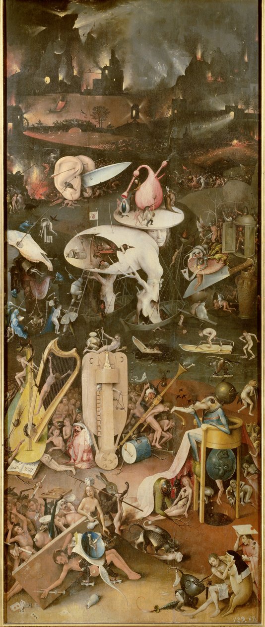 Peklo (pravý panel Zahrady pozemských rozkoší) od Hieronymus Bosch