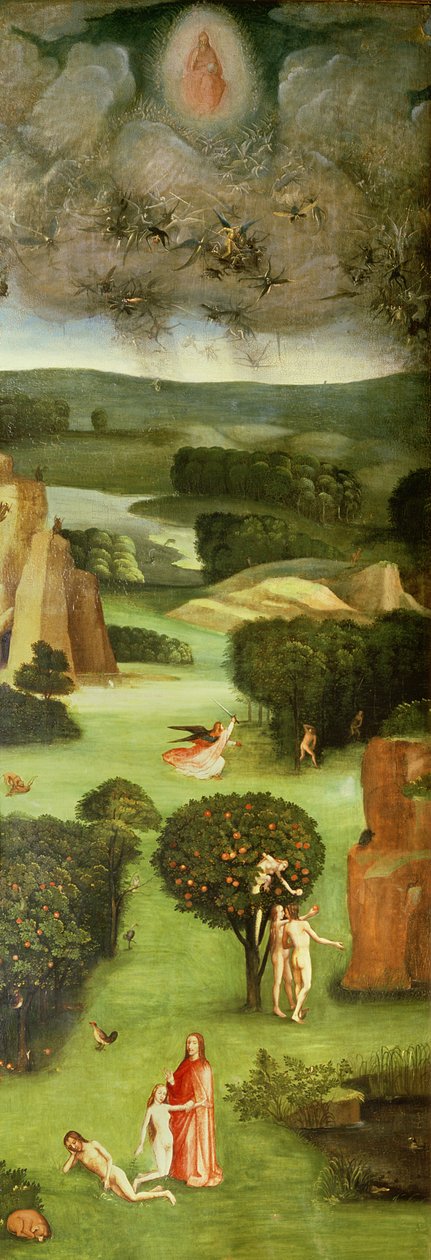 Poslední soud (oltářní obraz): Interiér levého křídla od Hieronymus Bosch