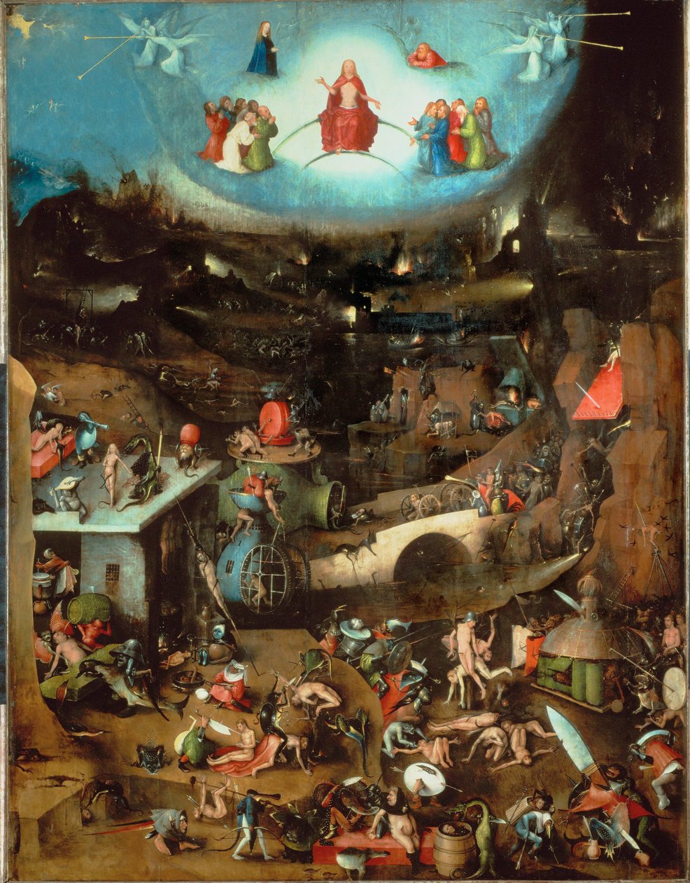 Poslední soud, střední deska (olej na dubovém dřevě) od Hieronymus Bosch
