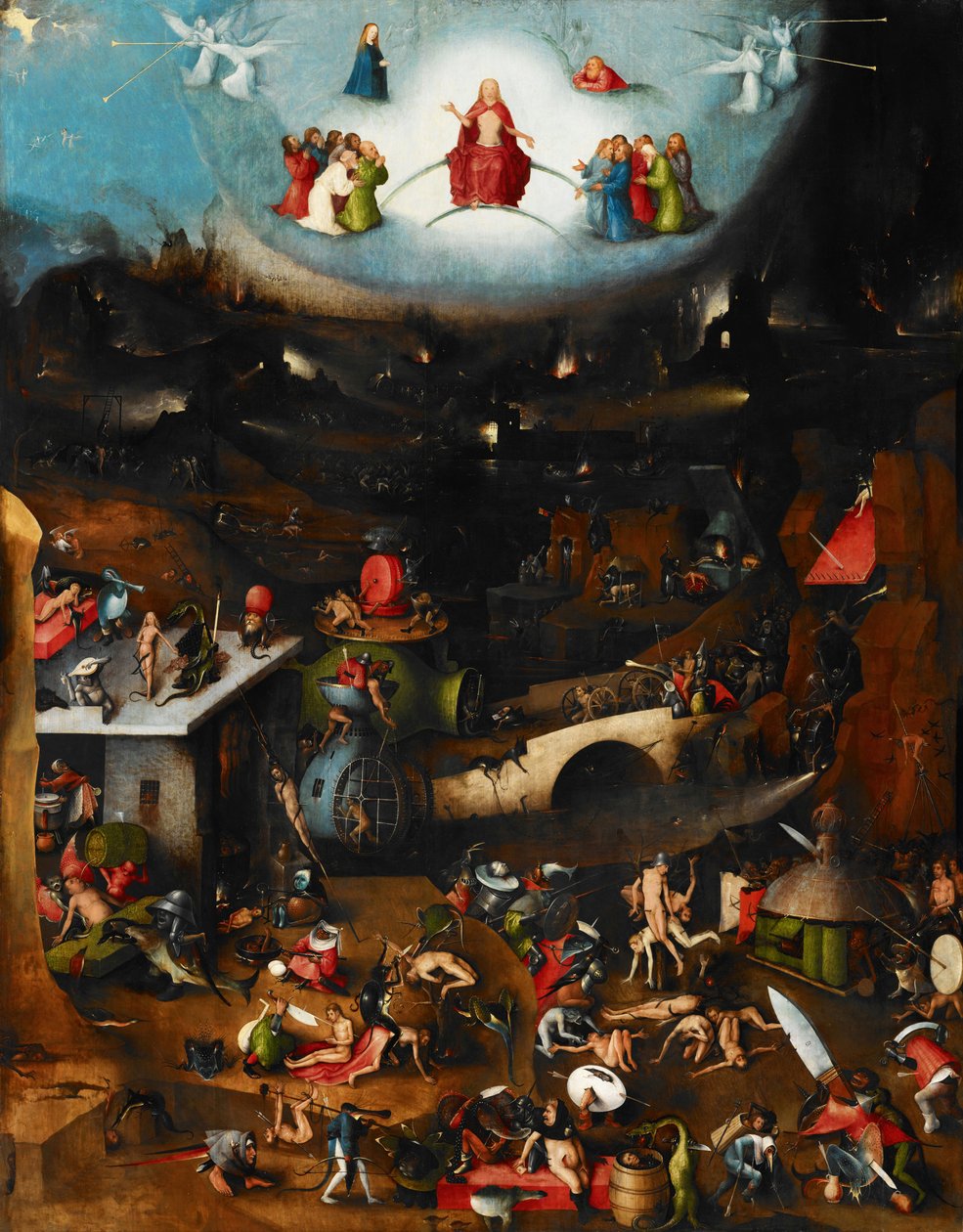 Poslední soud (ústřední panel), asi 1482-1515 od Hieronymus Bosch