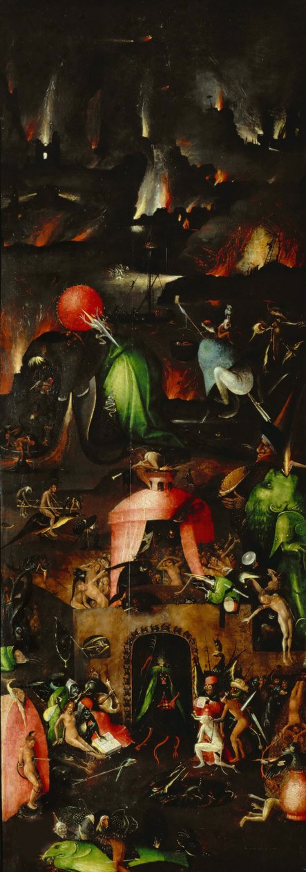 Triptych Poslední soud, pravý panel, cca 1485. od Hieronymus Bosch