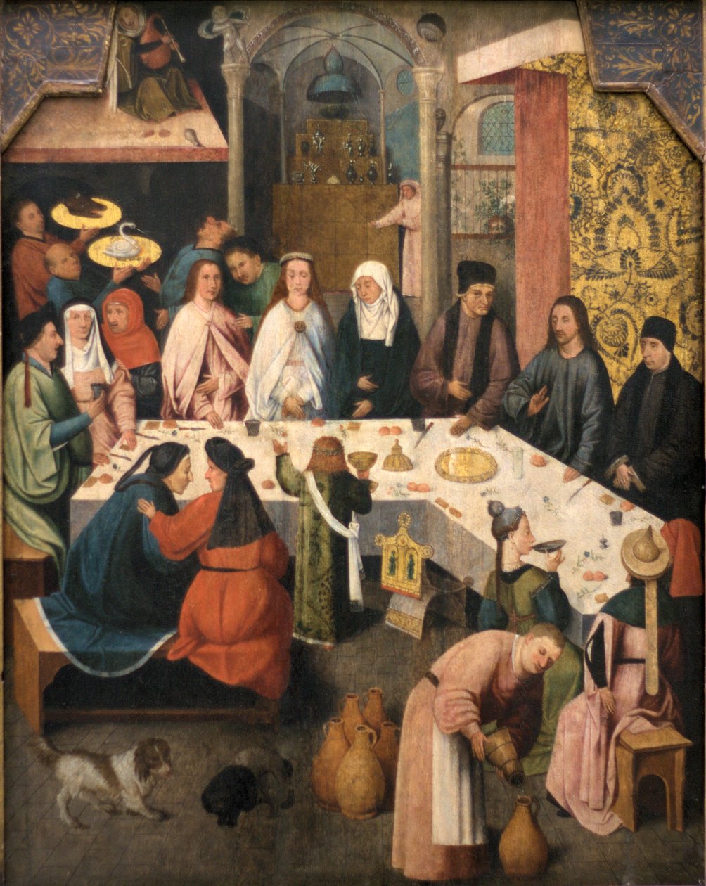 Svatební hostina v Káně, cca 1550-1565 od Hieronymus Bosch