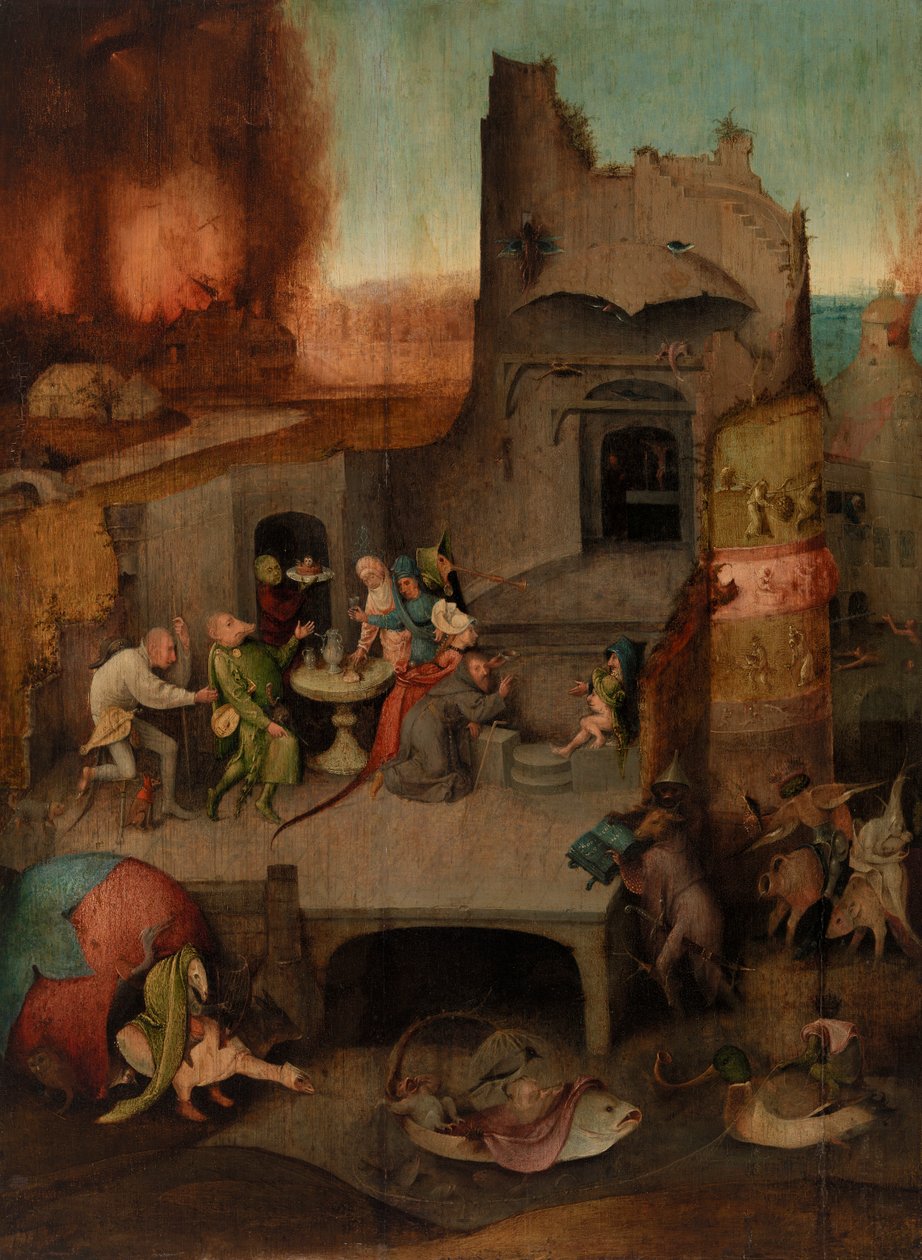 Pokušení svatého Antonína od Hieronymus Bosch