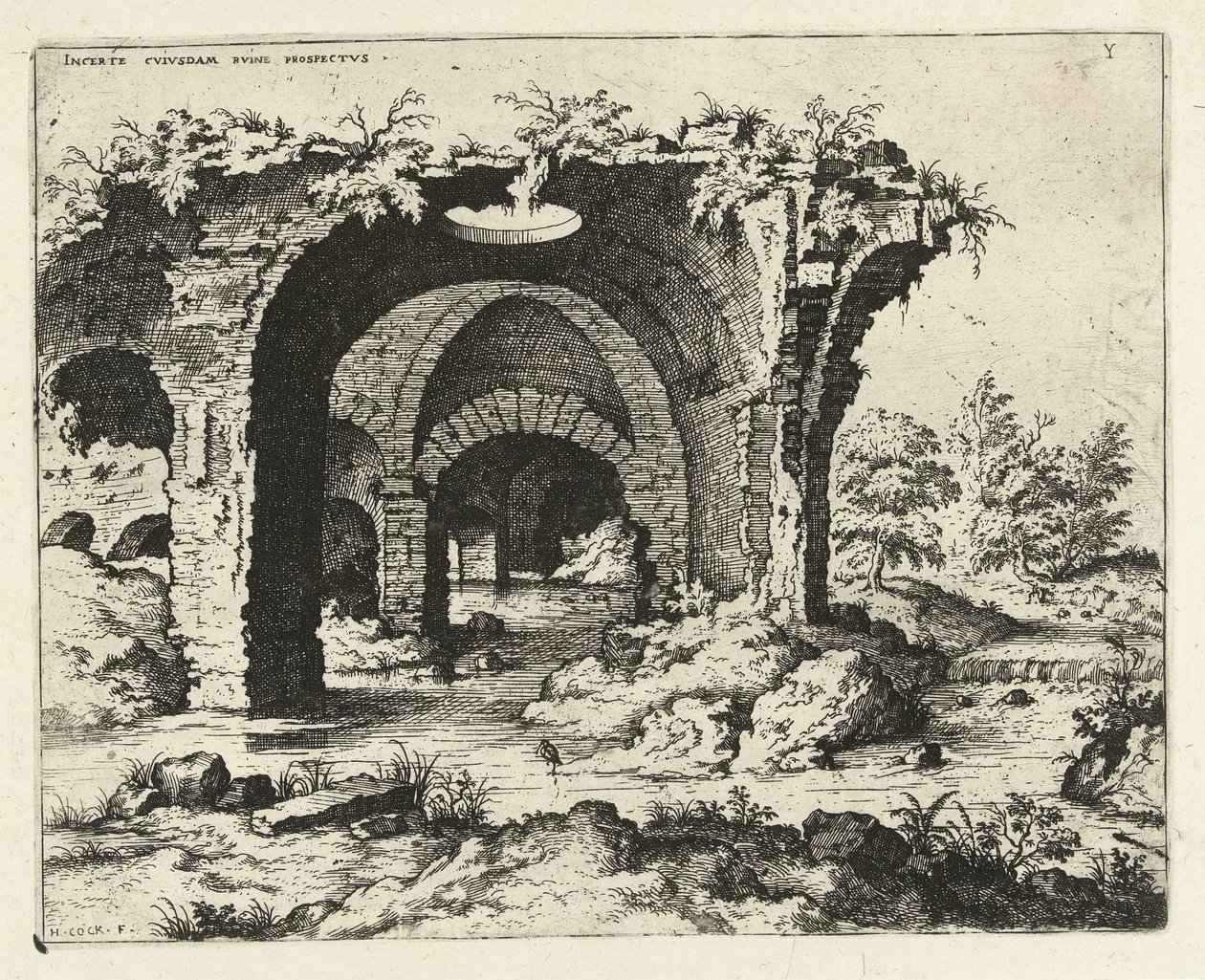 Gezicht op een ruïne te Rome Incerte cvivsdam rvine prospectvs (title on object) Romeinse ruïnes (series title)   1330641   cs       czech Successfully Translated  Original: Christ and the Samaritan Woman (John 4), one of four scenes from the Life of Chris od Hieronymus Cock
