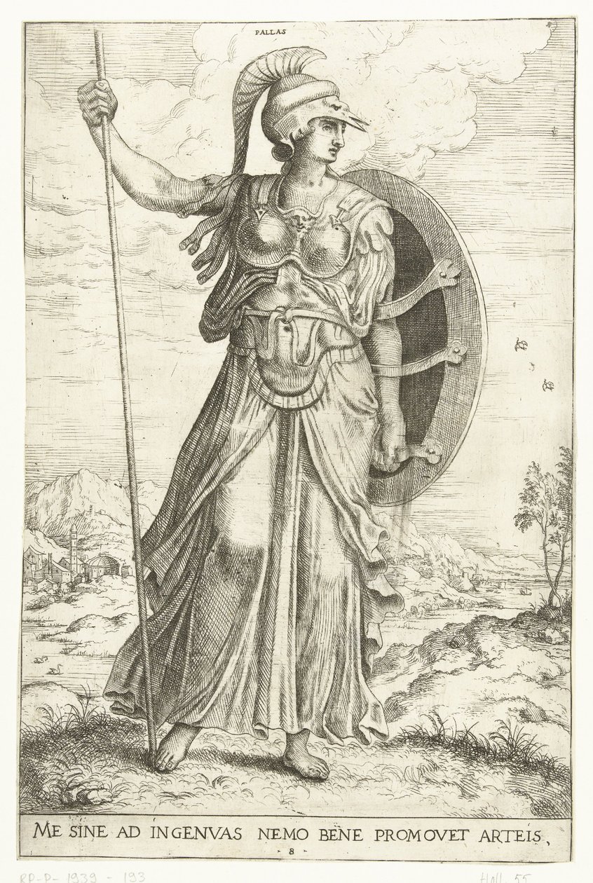 Minerva od Hieronymus Cock