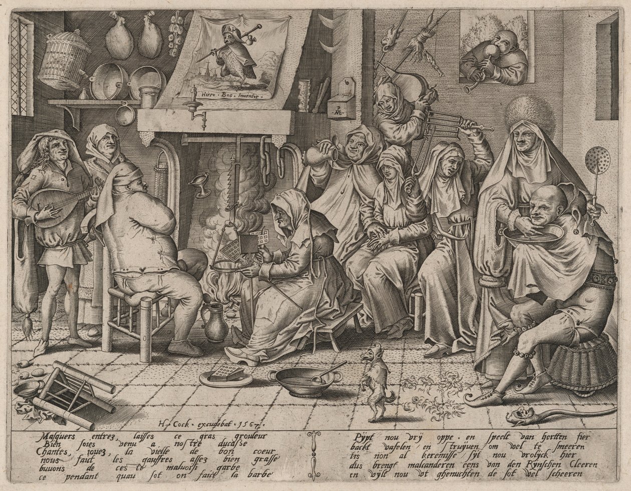 Masopustní úterý od Hieronymus Cock
