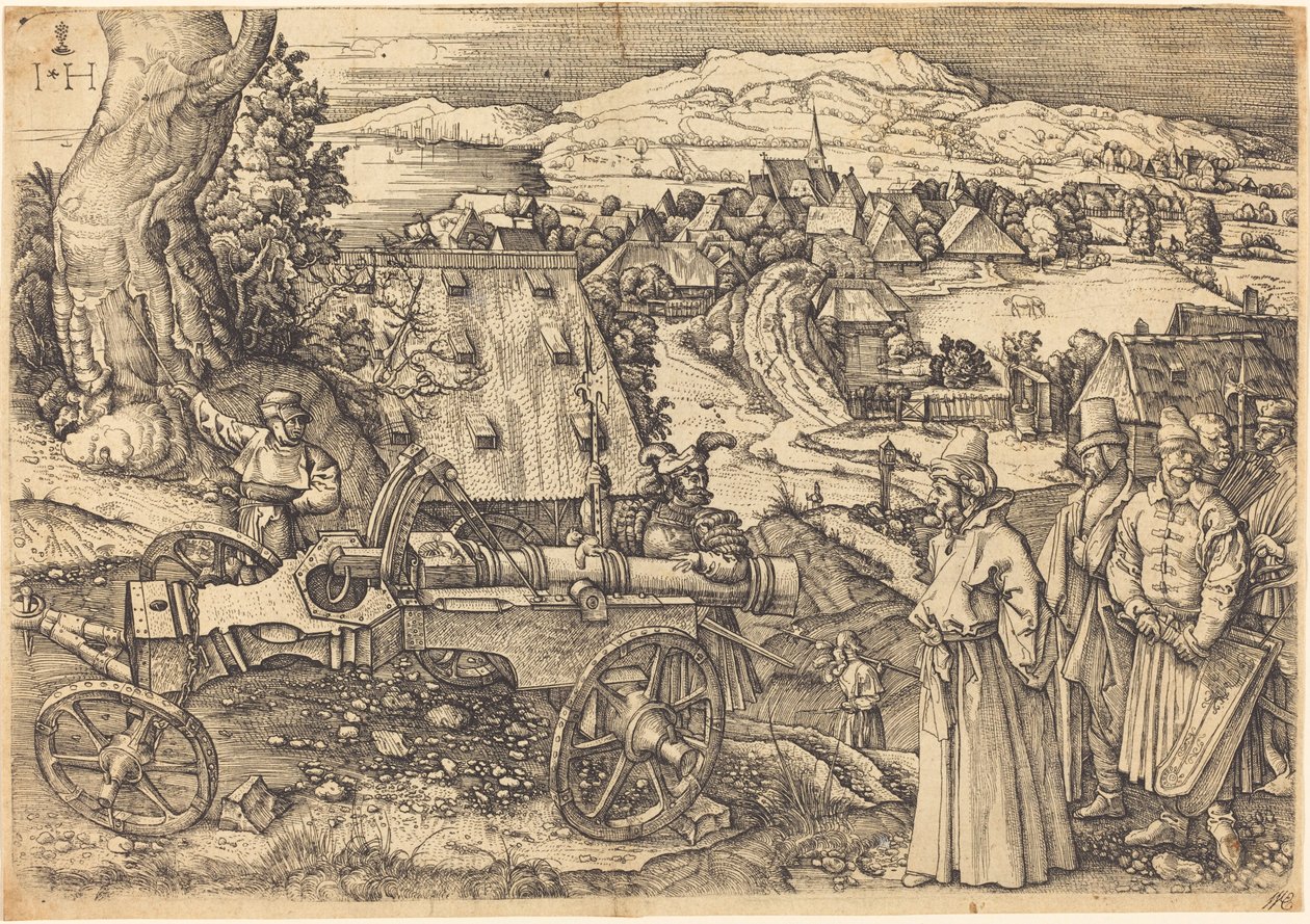 Velké dělo od Hieronymus Hopfer after Albrecht Dürer