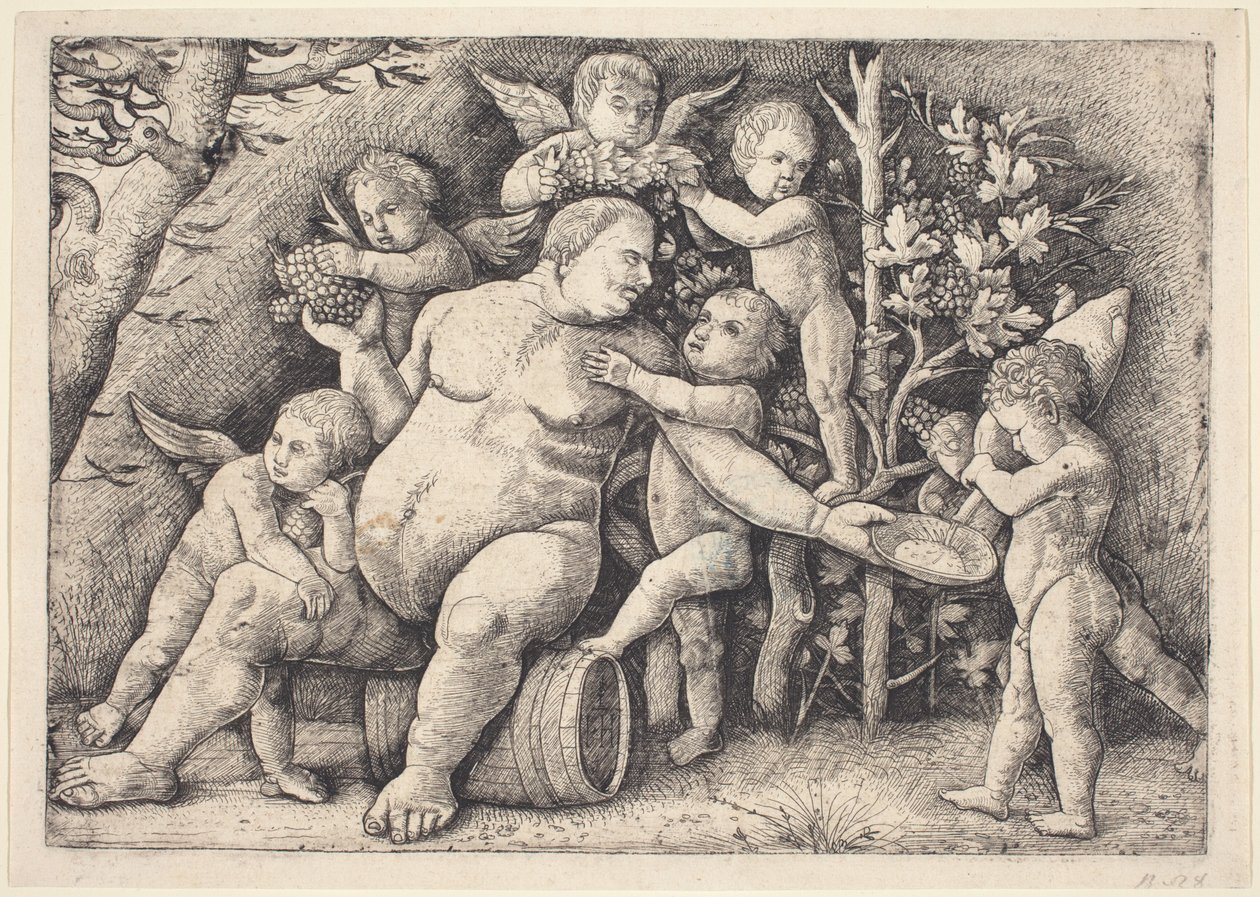 Silenus od Hieronymus Hopfer after Andrea Mantegna