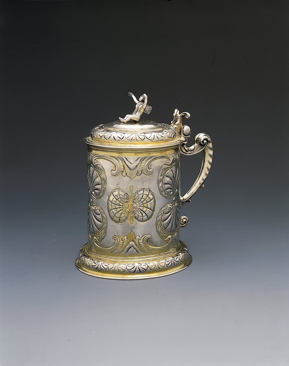 Tankard, Danzig, cca 1700 (balíček pozlacené stříbro) od Hieronymus II Holl