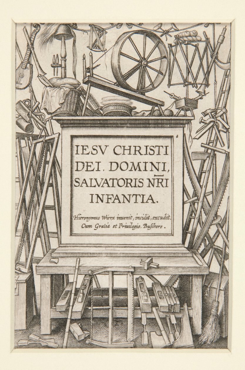 Titulní strana ze Života nemluvněte od Hieronymus Wierix