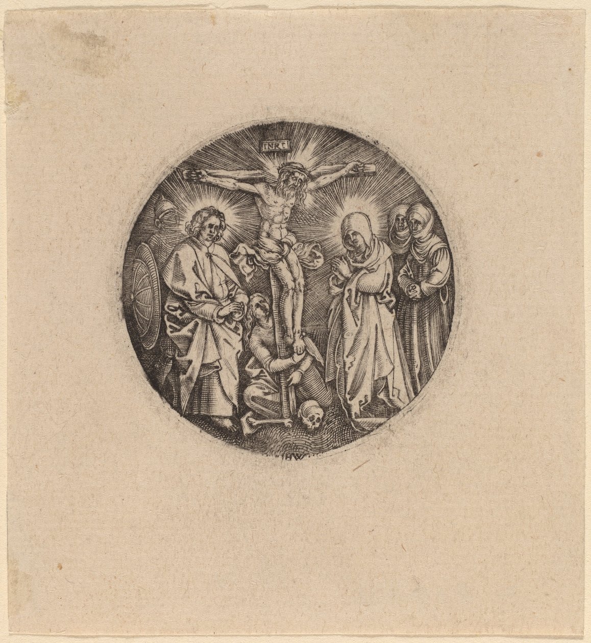 Ukřižování zvané Maxmiliánova hlavice meče od Hieronymus Wierix and Antonie Wierix after Albrecht Dürer