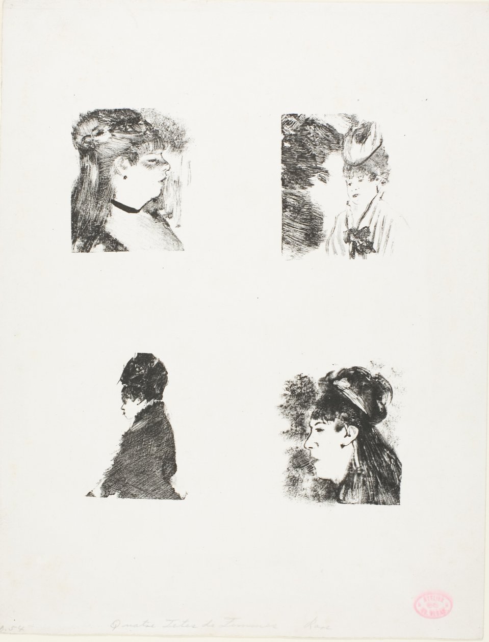 Čtyři hlavy žen od Hilaire Germain Edgar Degas