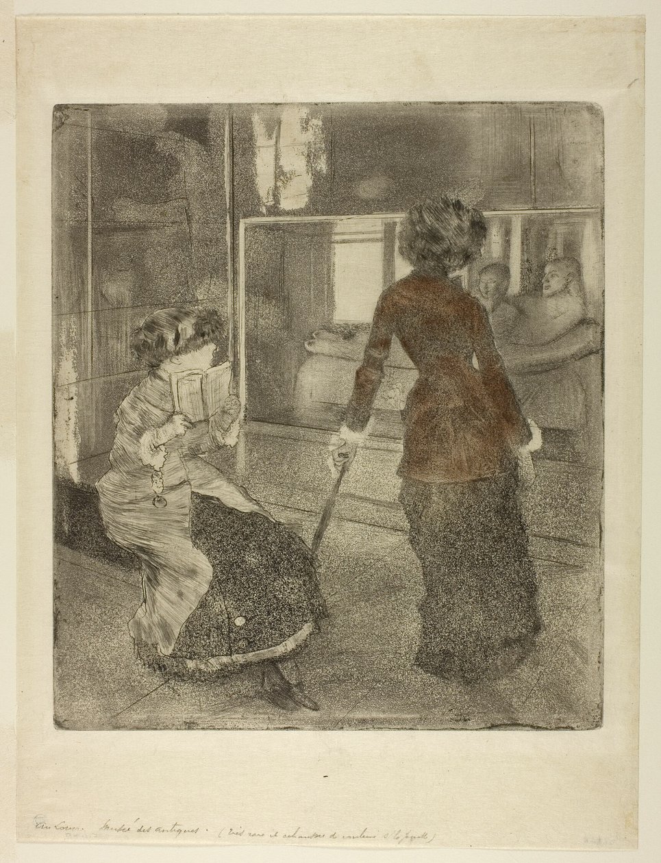 Mary Cassatt v Louvru: Etruská galerie od Hilaire Germain Edgar Degas