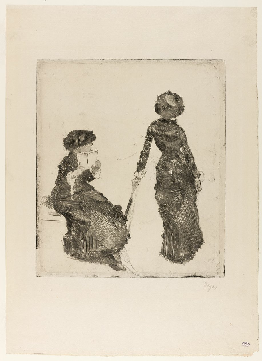 Mary Cassatt v Louvru: Etruská galerie od Hilaire Germain Edgar Degas