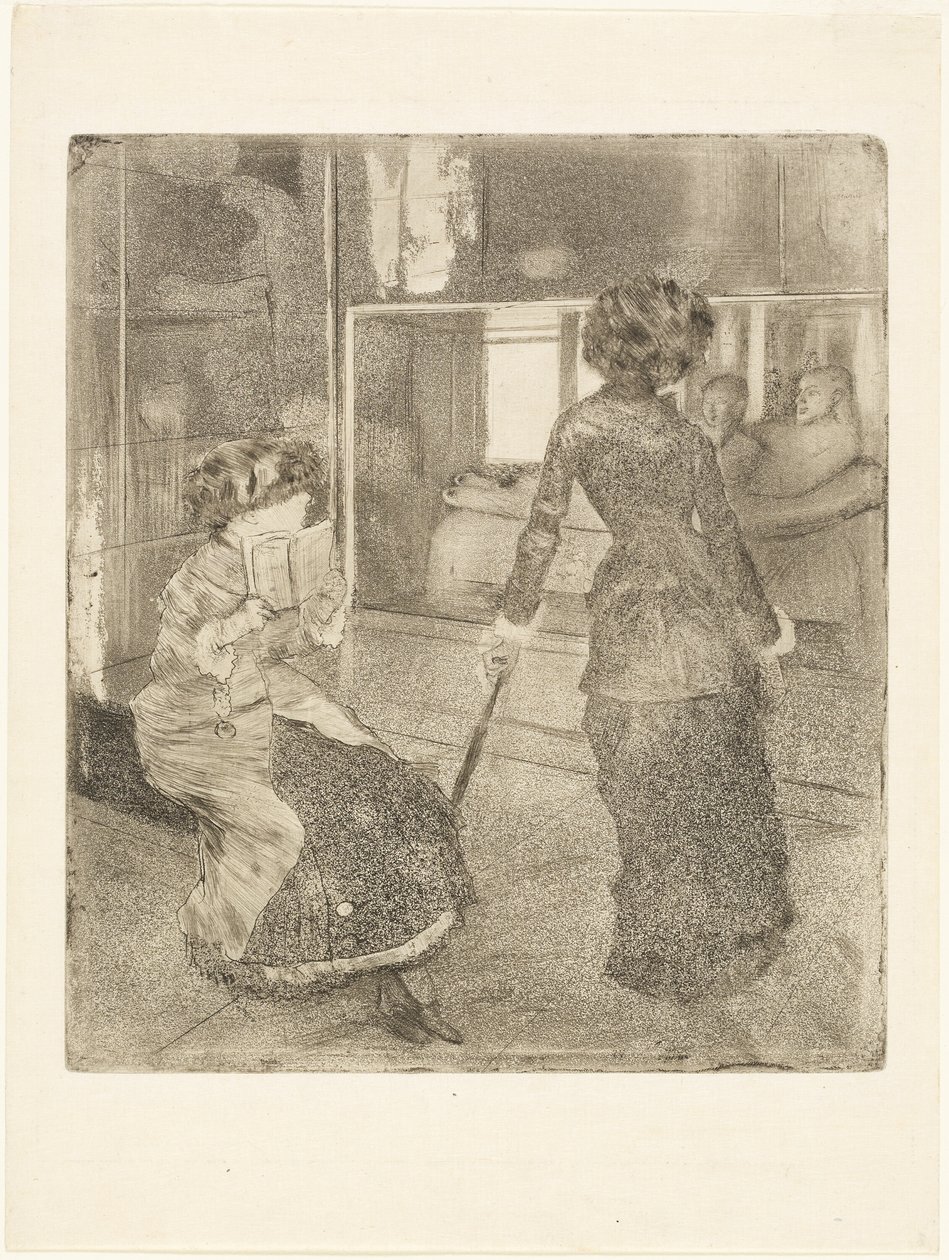 Mary Cassatt v Louvru: Etruská galerie od Hilaire Germain Edgar Degas