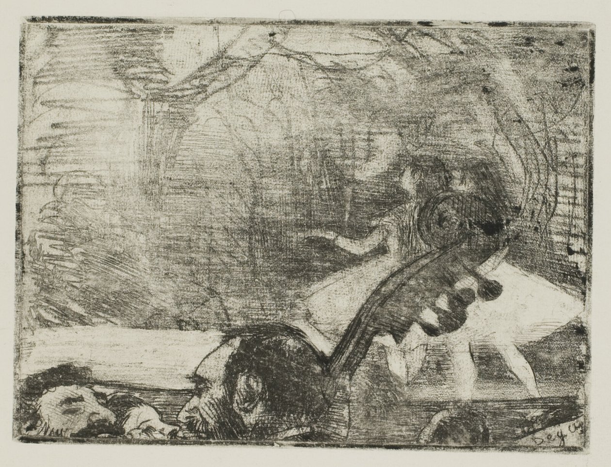 Na jevišti I od Hilaire Germain Edgar Degas