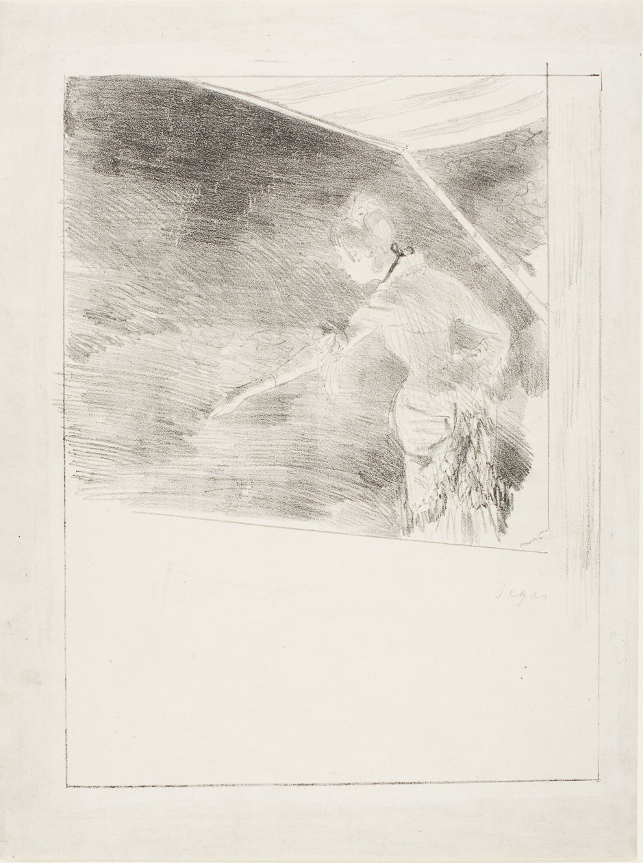 Zpěvák na kavárenském koncertě od Hilaire Germain Edgar Degas