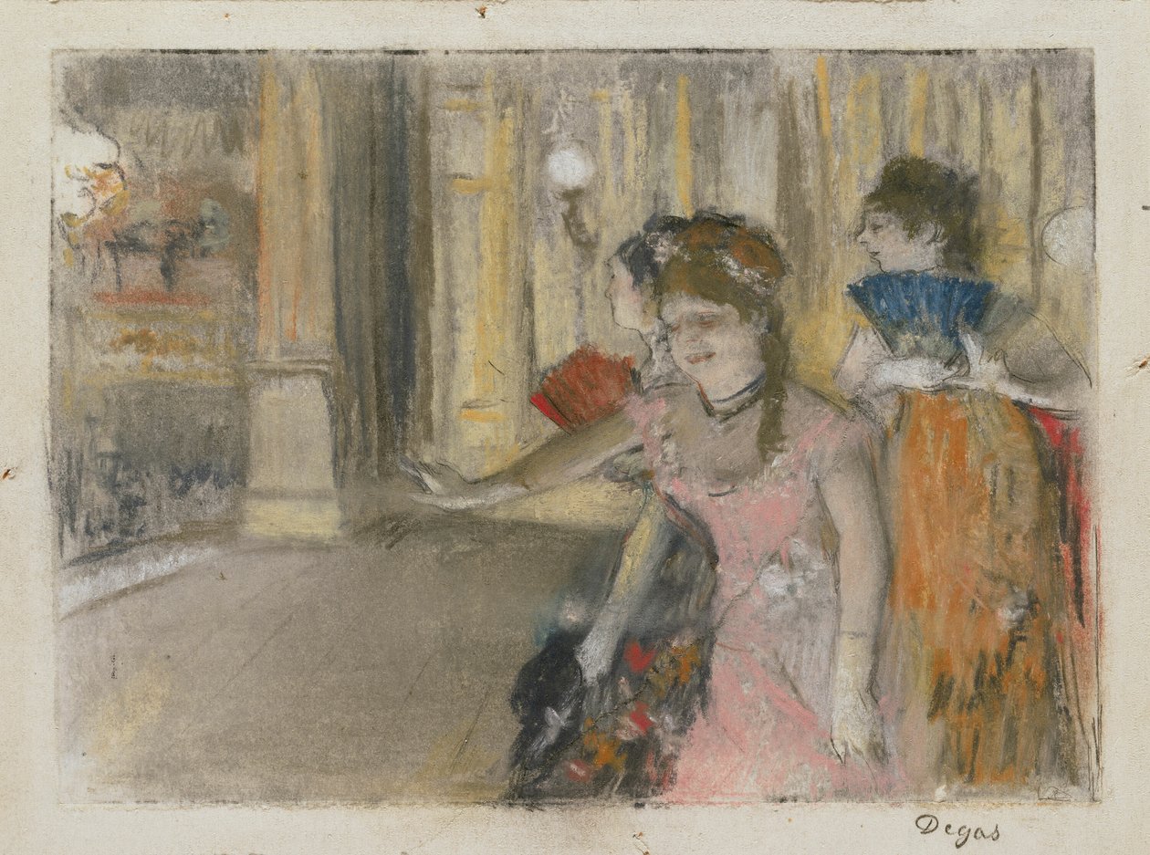 Zpěváci na jevišti od Hilaire Germain Edgar Degas