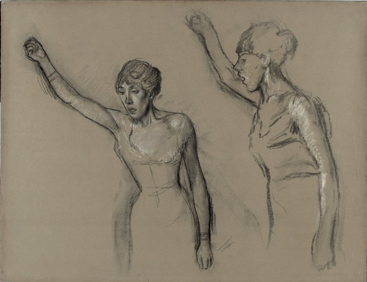 Studie zpěváka od Hilaire Germain Edgar Degas