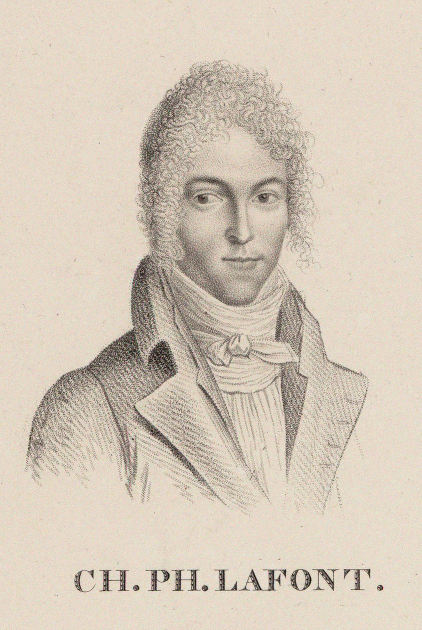Portrét houslisty a skladatele Charlese Philippe Lafonta 1781-1839. od Hilaire Ledru