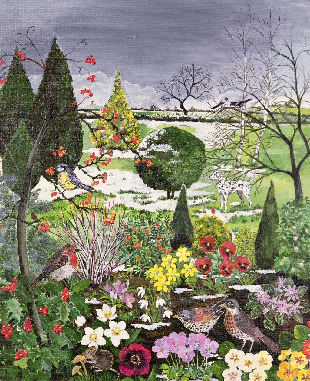 Winter from The Four Seasons (jedna ze sady čtyř) od Hilary Jones