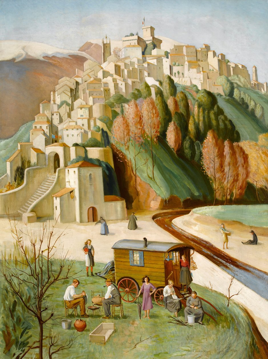 Cagnes Sur Mer, Francouzská riviéra, 1922-46 od Hilda Mary Harvey