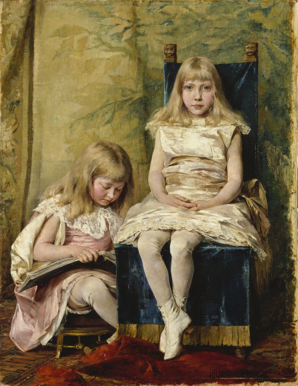 Hildegarda a Alfhild Tamm, 1882 od Hildegard Katerina Thorell