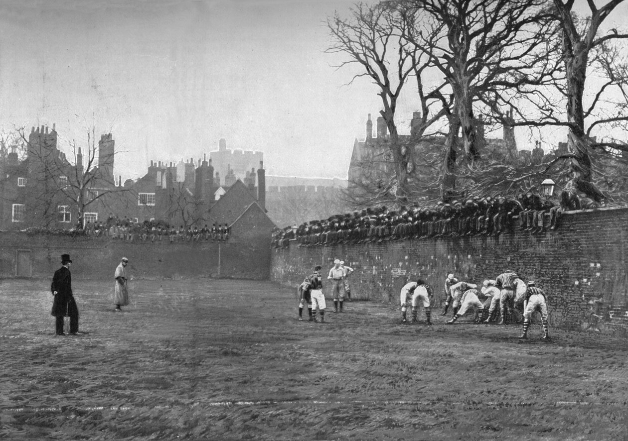 The Wall Game at Eton: St. Andrews Day – Oppidan v. Colleges, c1900, 1903 od Hills and Saunders