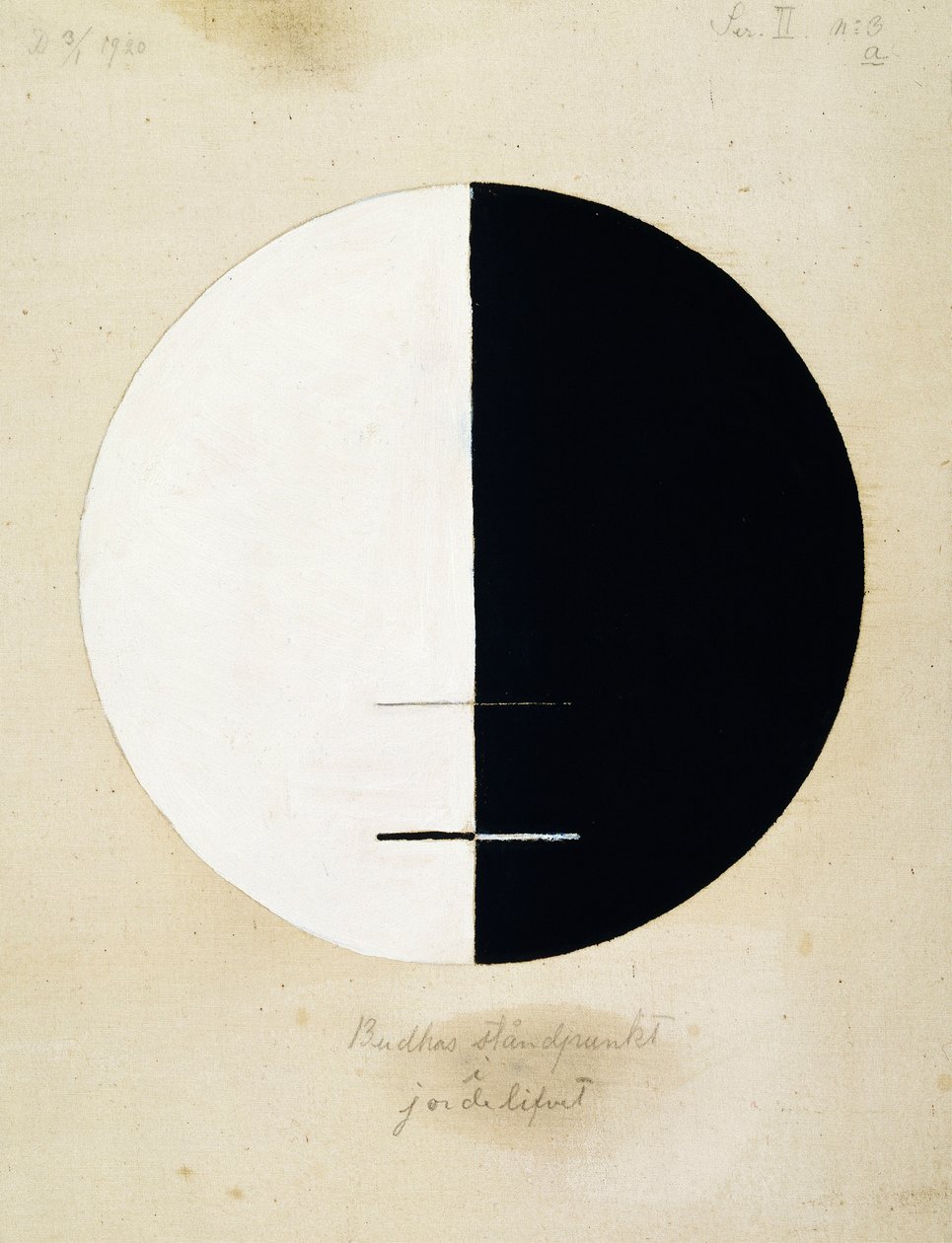 Buddhovo stanovisko v pozemském životě, č. 3a od Hilma af Klint