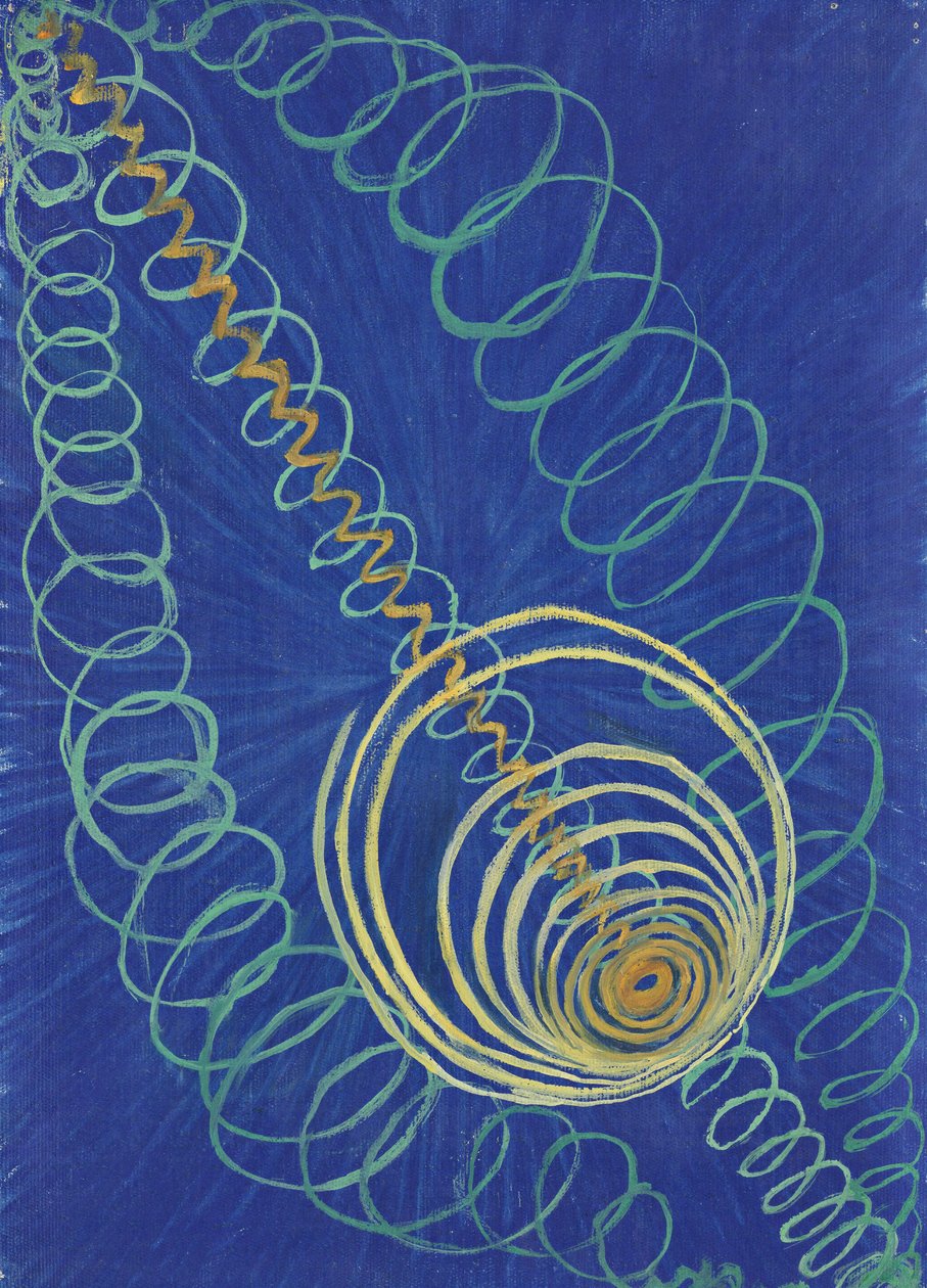 Skupina I, Primordial Chaos, č. 16, ze série WU/Rose od Hilma af Klint