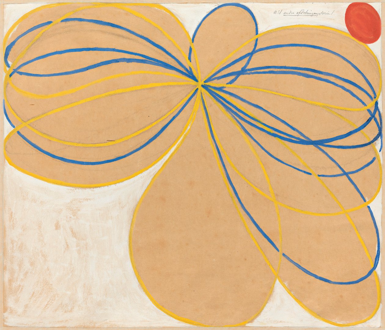 Skupina V, Sedmicípá hvězda, č. 1 série WUS Sedmicípá hvězda, 1908. od Hilma af Klint