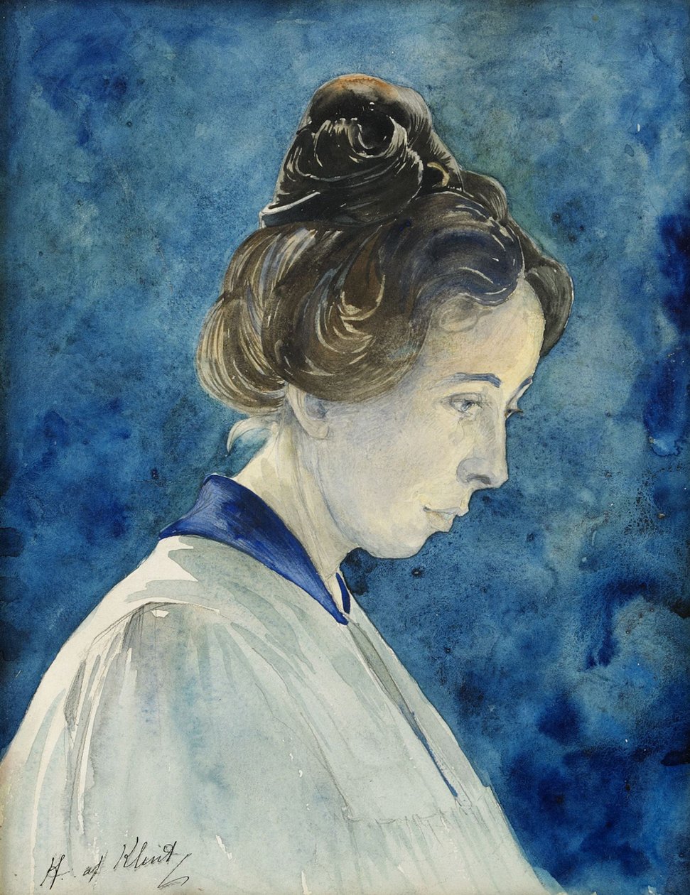 Autoportrét, c. 1890. od Hilma af Klint