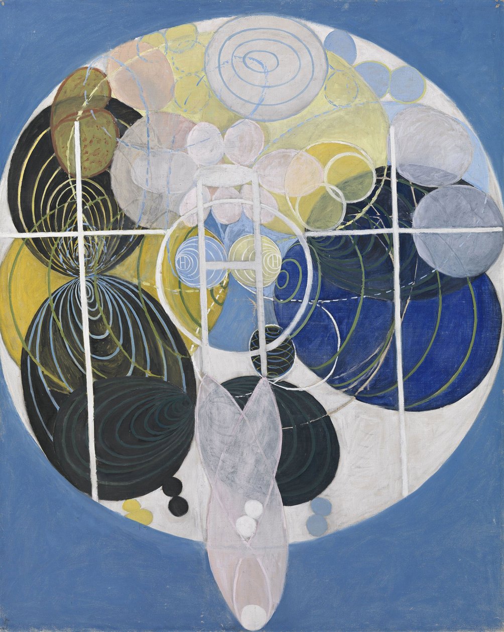 Obrazy velkých figur, č. 5, Skupina III, Klíč ke všem dosavadním dílům, Série WURose, 1907 od Hilma af Klint