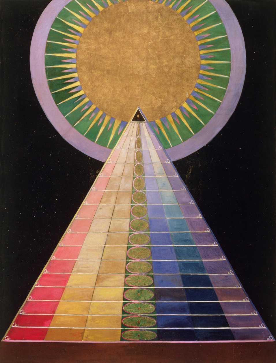Bez názvu č. 1 ze série oltářních obrazů, 1915 od Hilma af Klint